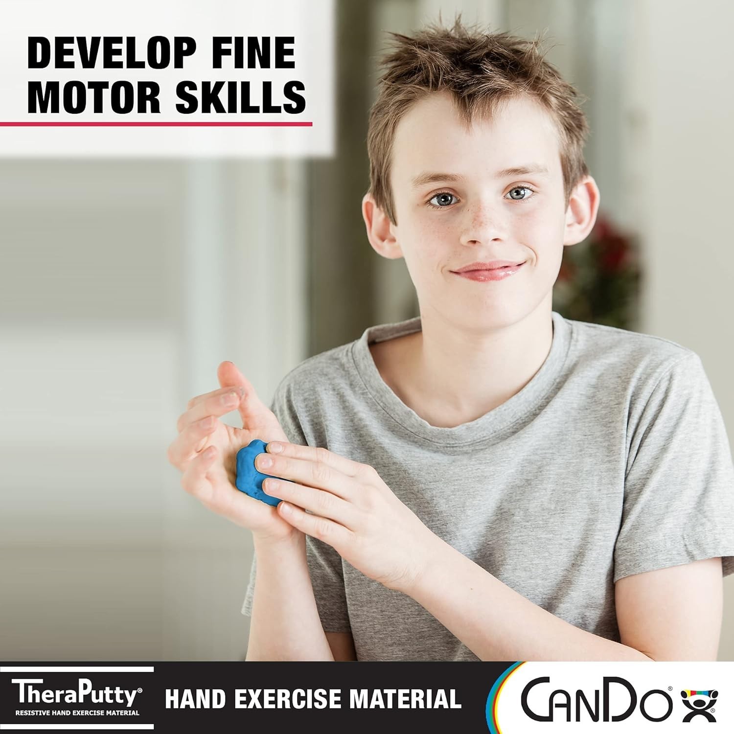 4oz TheraPutty Blue Firm- Ideal for Hand Rehabilitation and Motor Skills