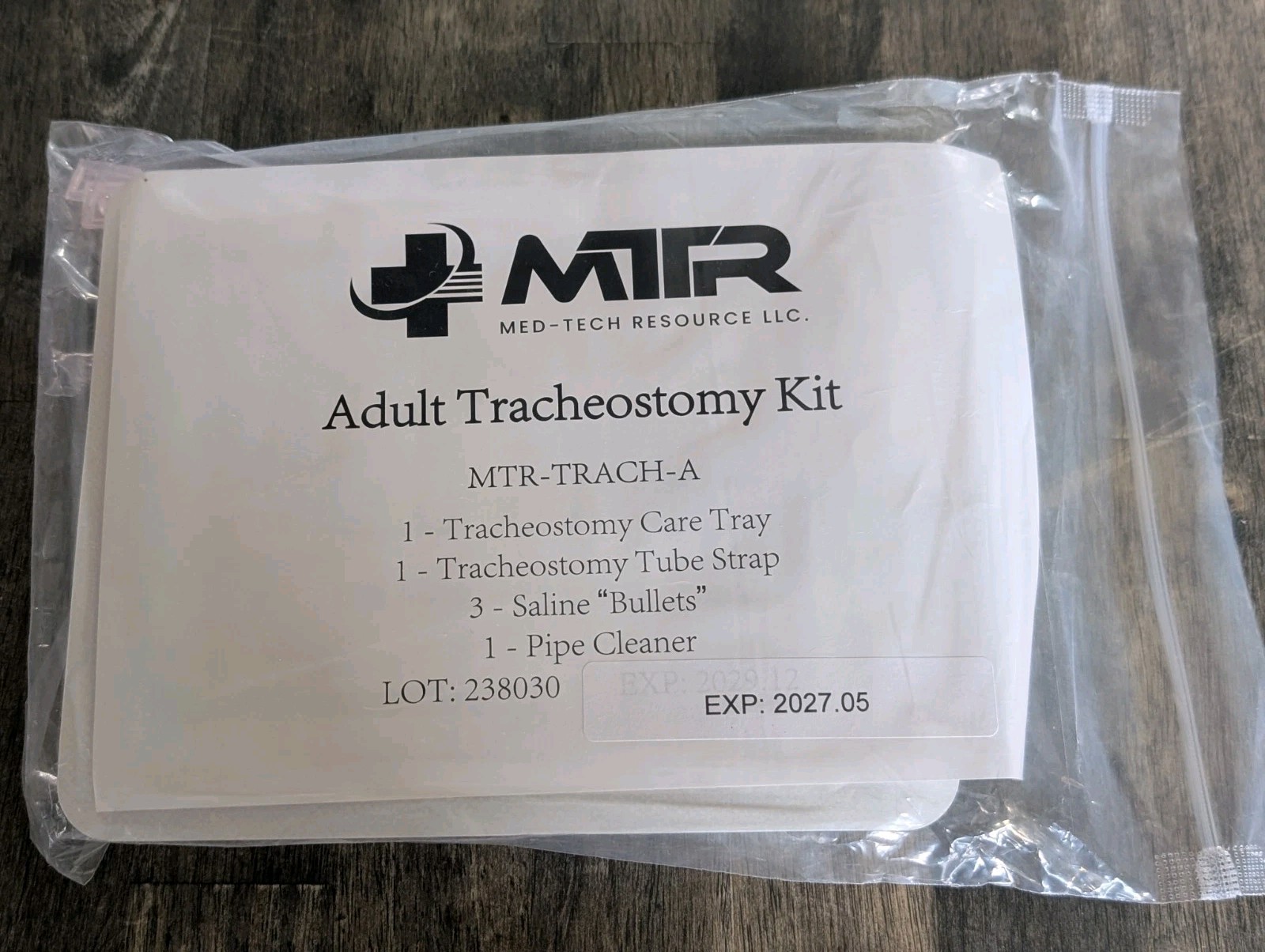Adult Tracheostomy Care Kit Lot of 9 MTR TRACH-A Exp 05/2027 New