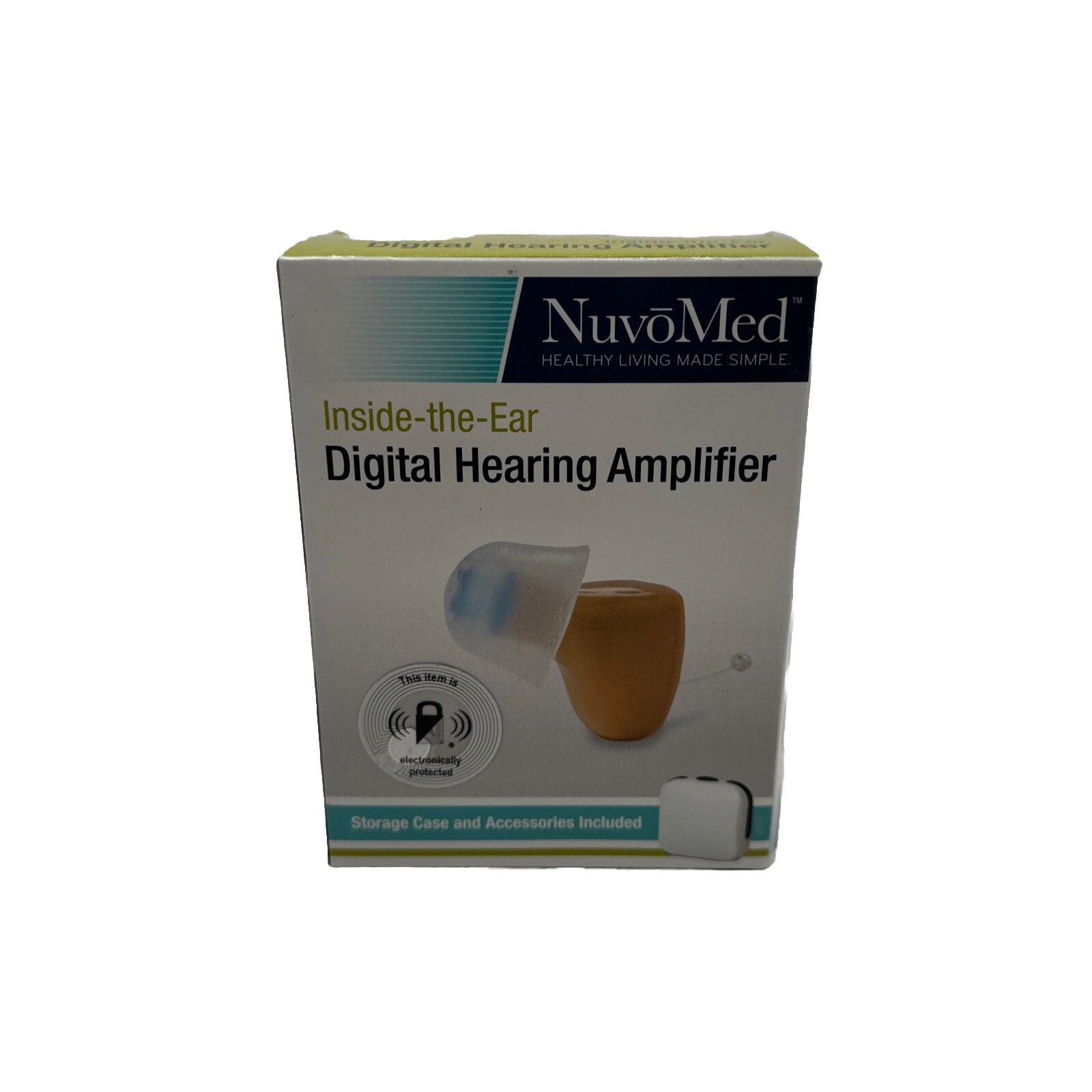 NuvoMed Inside-the-Ear Hearing Amplifier with Case