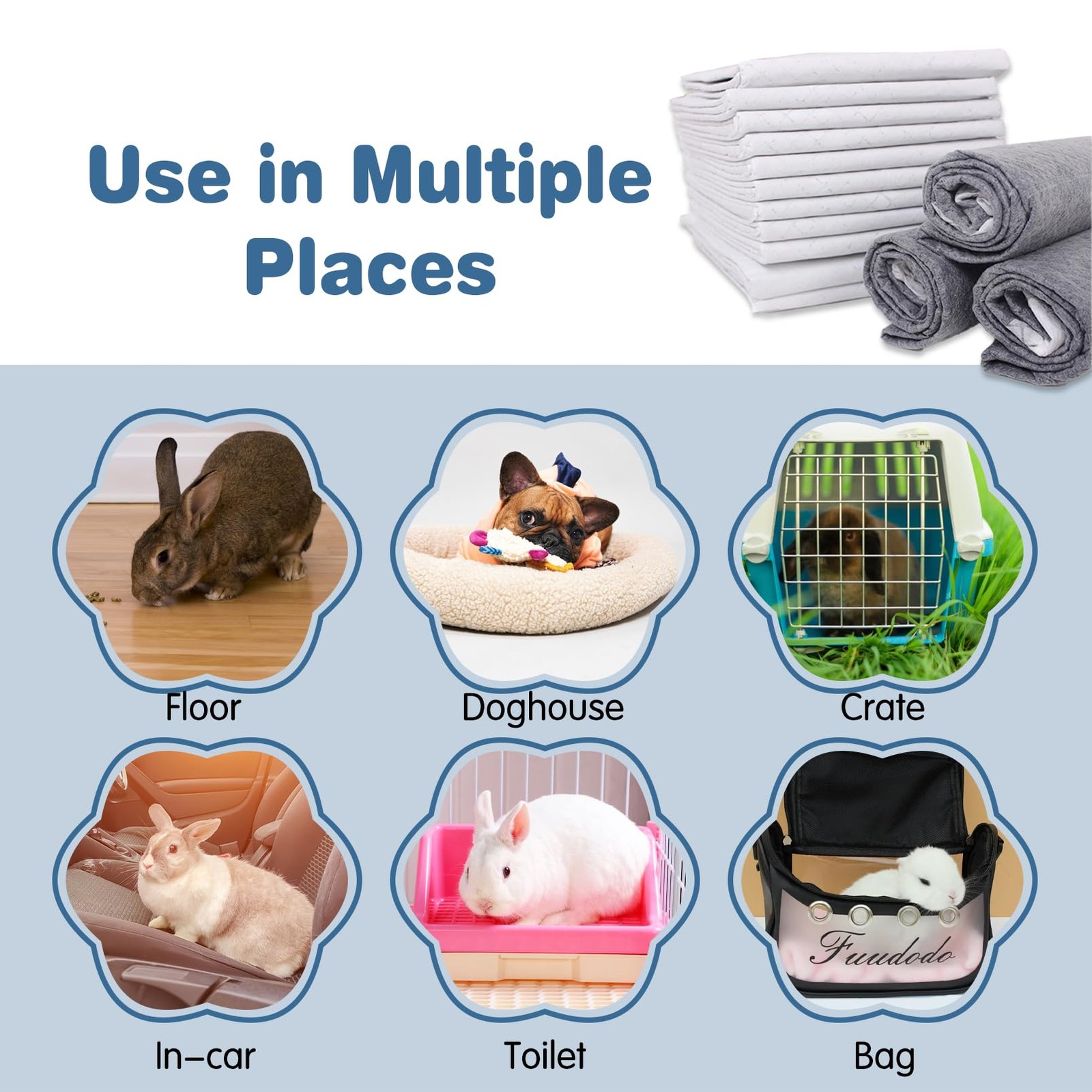 20 Pcs Guinea Pig Cage Liners Disposable 18″ x 24″ Rabbit Disposable Potty Tr…