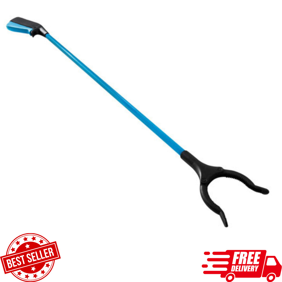 33” Grabber Pick Up Reaching Tool Hand Grip Reacher Heavy Duty Aid Trash Cans