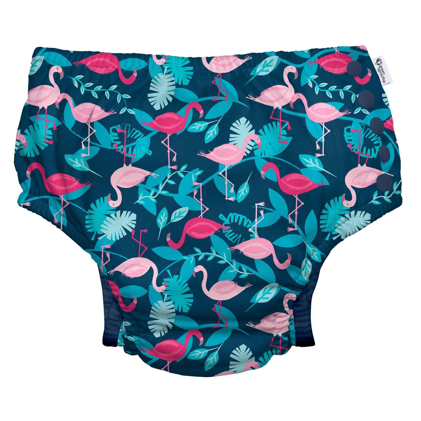 Navy Flamingo Swim Diapers For Incontinence Leak Proof Lightweight Extended Use