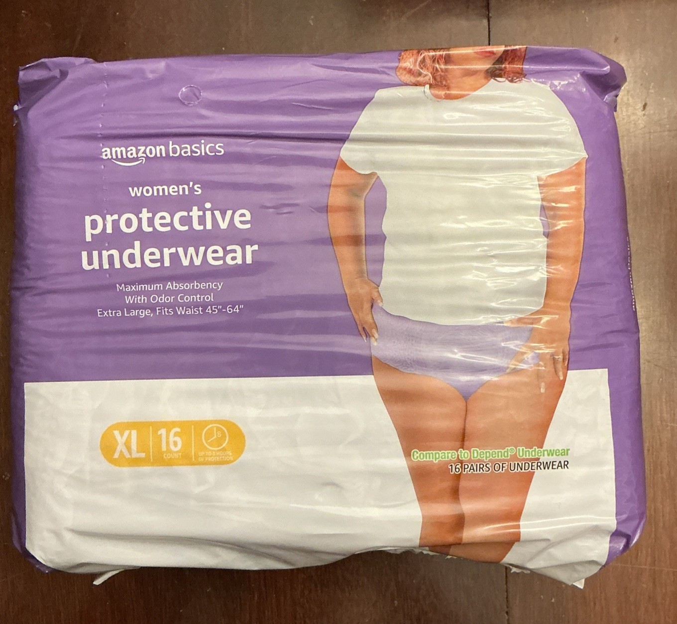 Womens Basics Protective Underwear XL 16 Ct Extra Large Maximum Absorbency