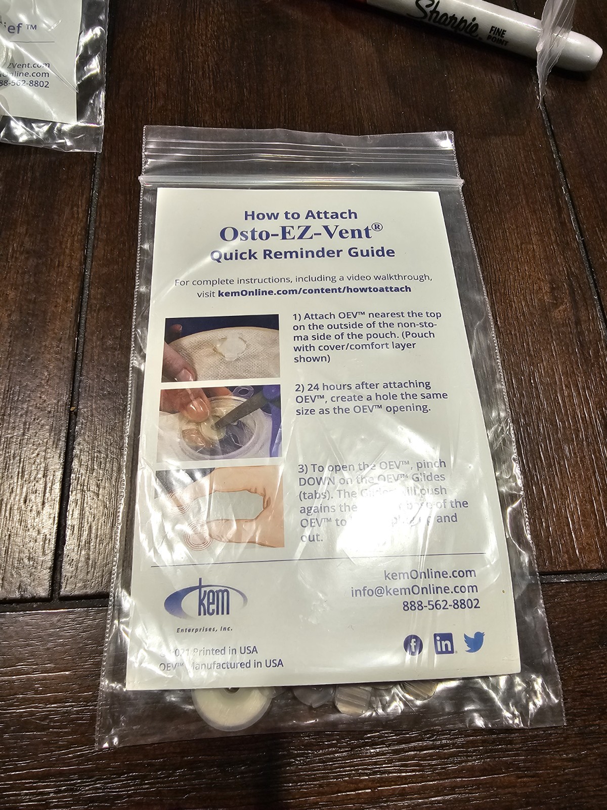 Ostomy Supplies Kem Osto Ez-vent 10pack Venting Device
