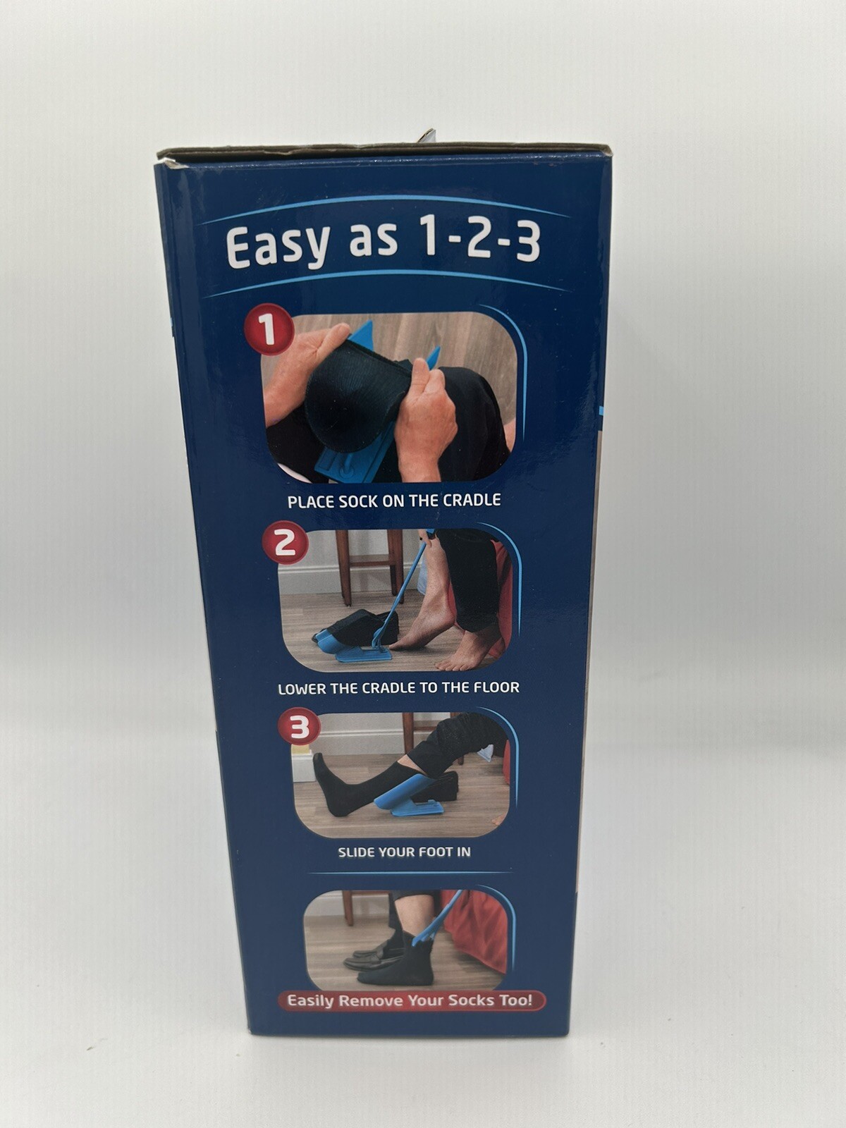 Allstar Innovations Blue Sock Slider As Seen On TV Put On Take Off Socks Shoes
