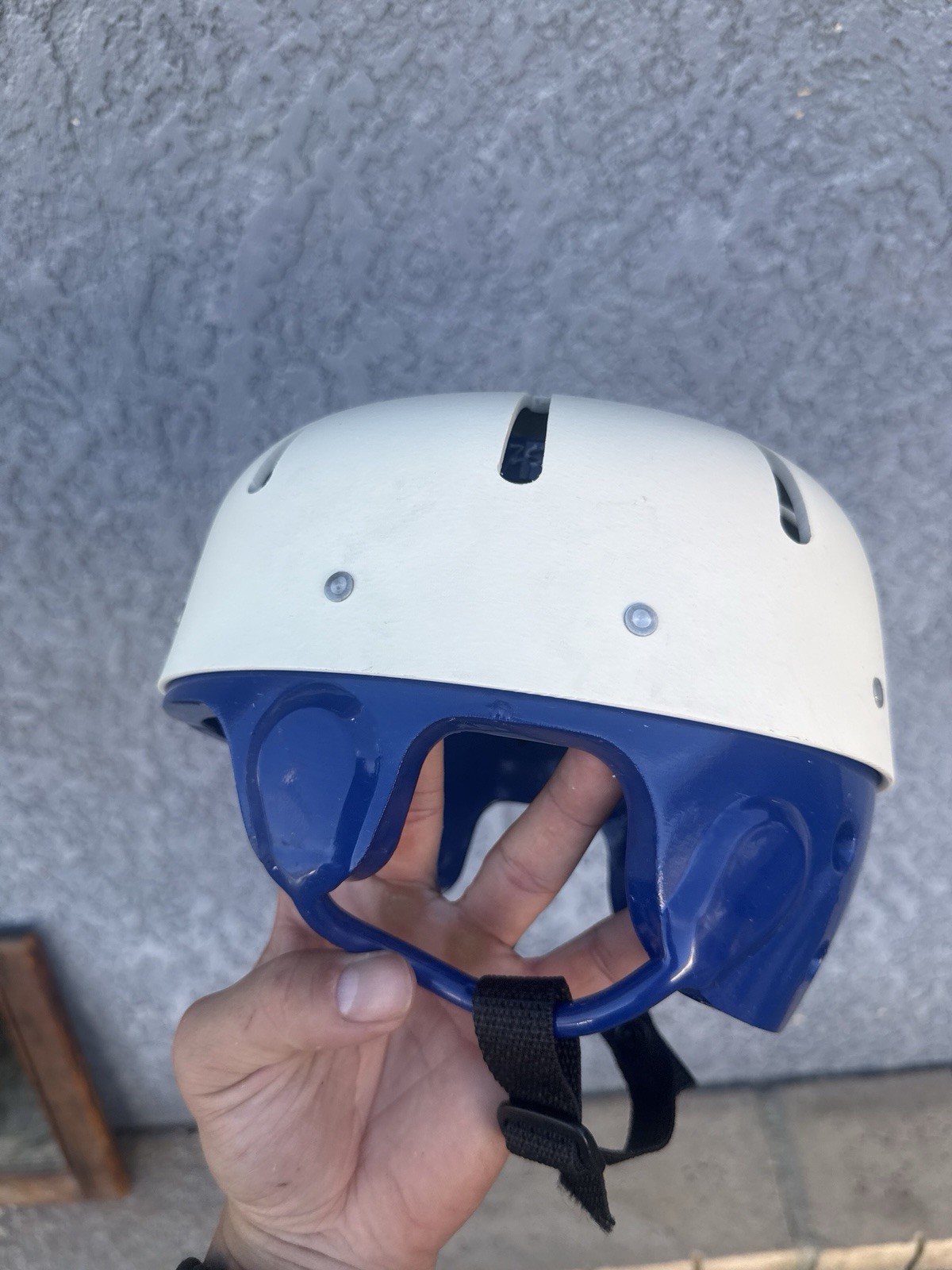 Danmar Products Hard Shell Helmet Size XS W/ Blue Liner Chin Strap