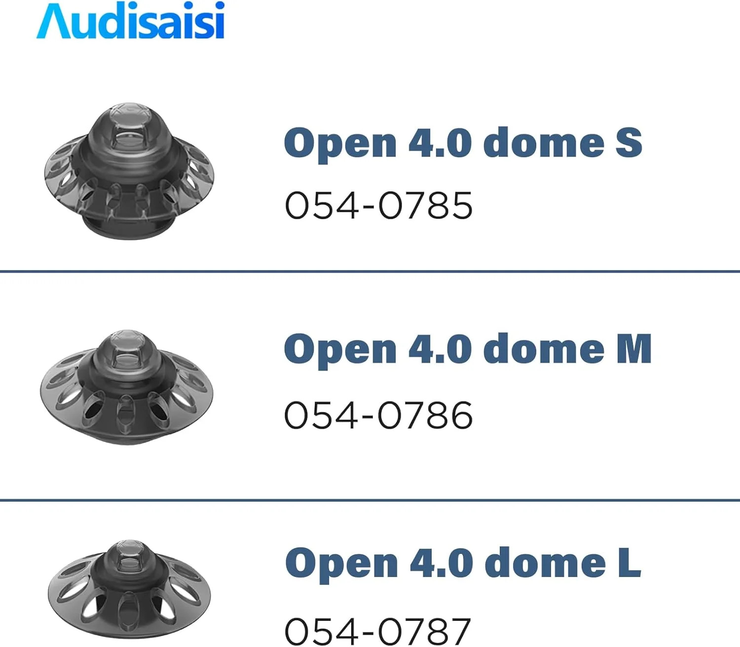Phonak Open Hearing Aid Domes Medium Size 4.0, 20 Pcs, Ideal for Phonak Audeo