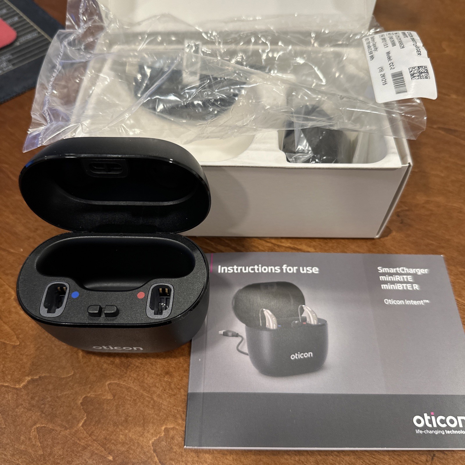 Oticon Charger Minirite For Intent Hearing Aids ONLY New in box US Seller