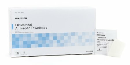McKesson Obstetrical Wipe Benzalkonium Chloride Clean Scent Case of 1000