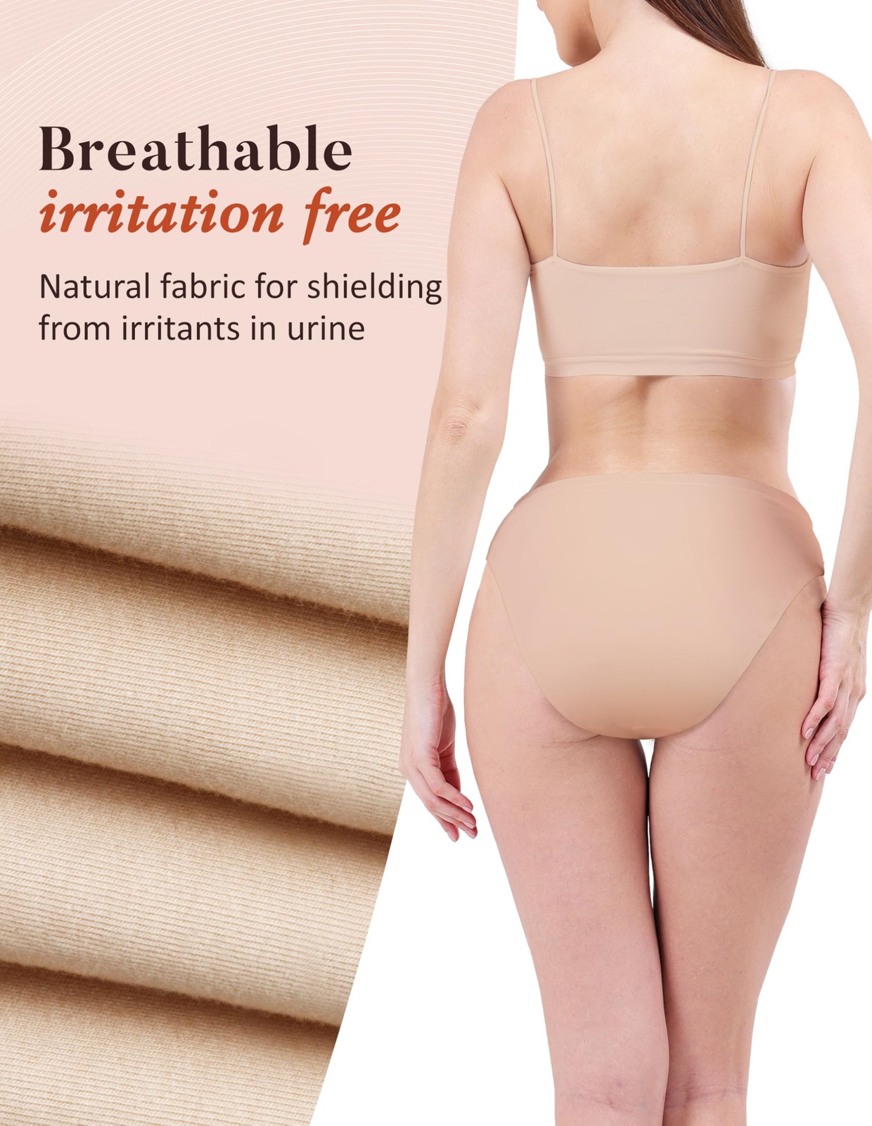 AIRCUTE Washable Leak Proof Incontinence Underwear Women Absorbency Bladder