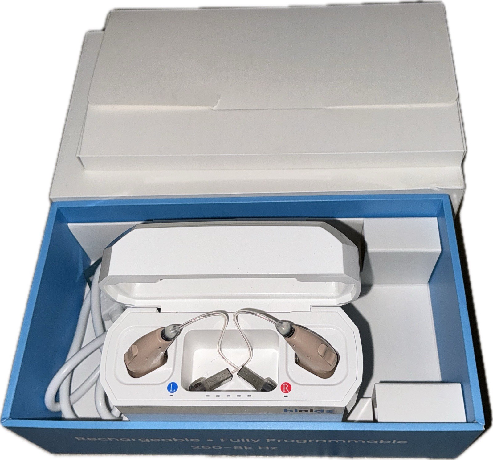 BlaidsX Neuro Rechargeable RIC + Programmable Hearing Aids for Seniors