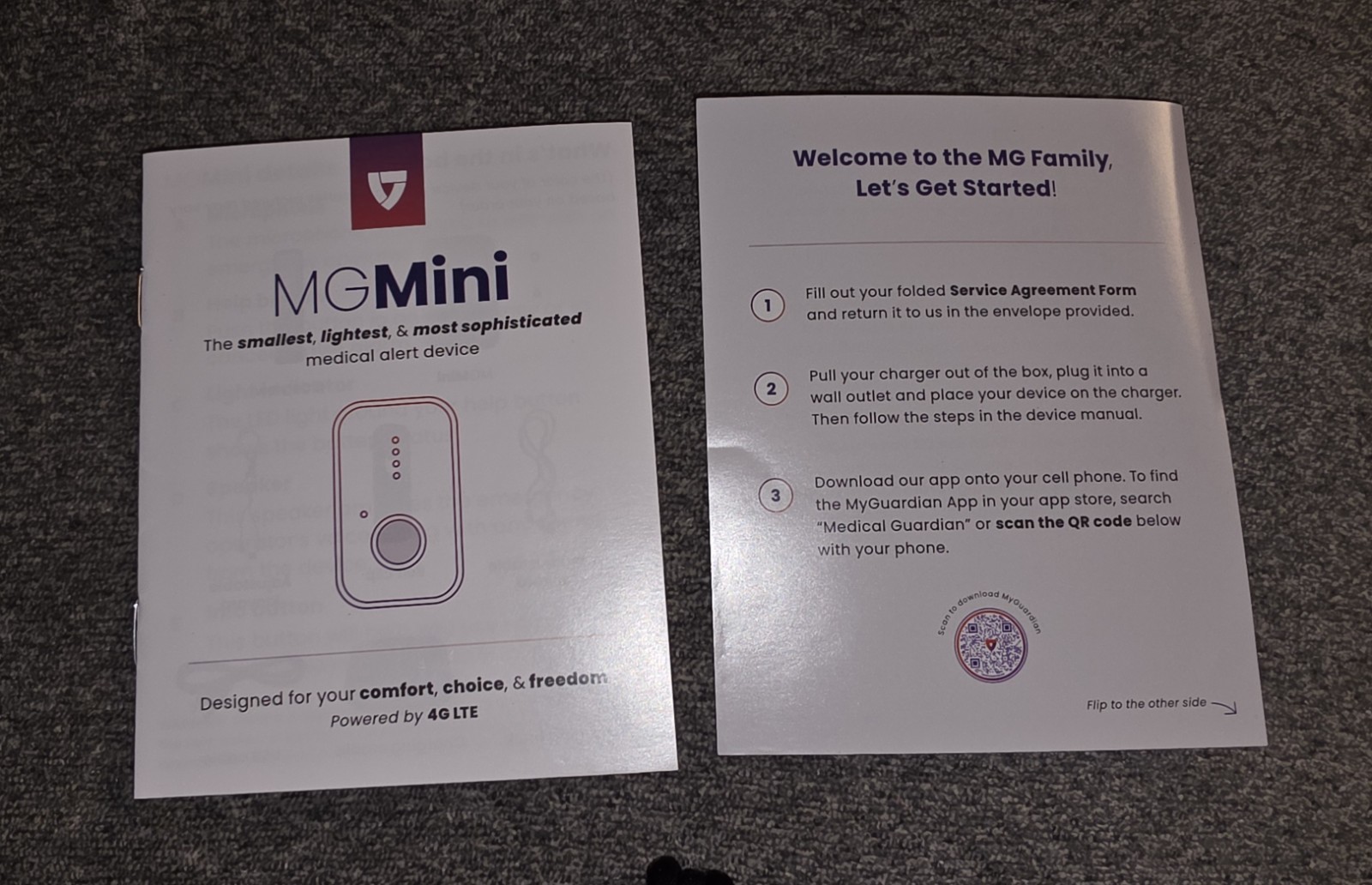 Medical Guardian MG Mini Medical Alert Device – New Version with Accessories!