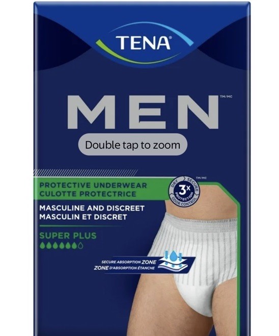 TENA Underwear Disposable Super Plus Absorbency Men Small / Medium 16 Count