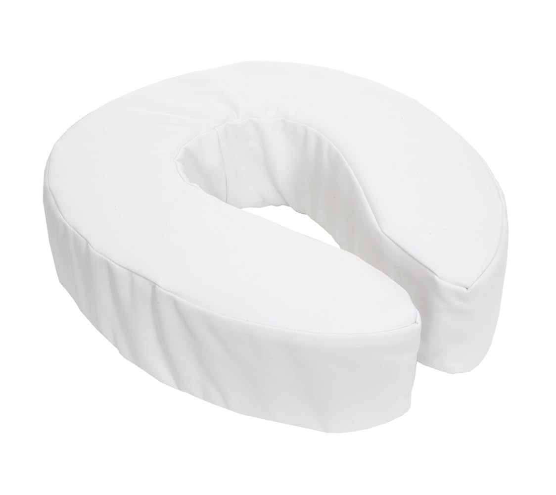 Essential Medical Supply Foam Padded Toilet Seat Cushion Riser Hook And Loop