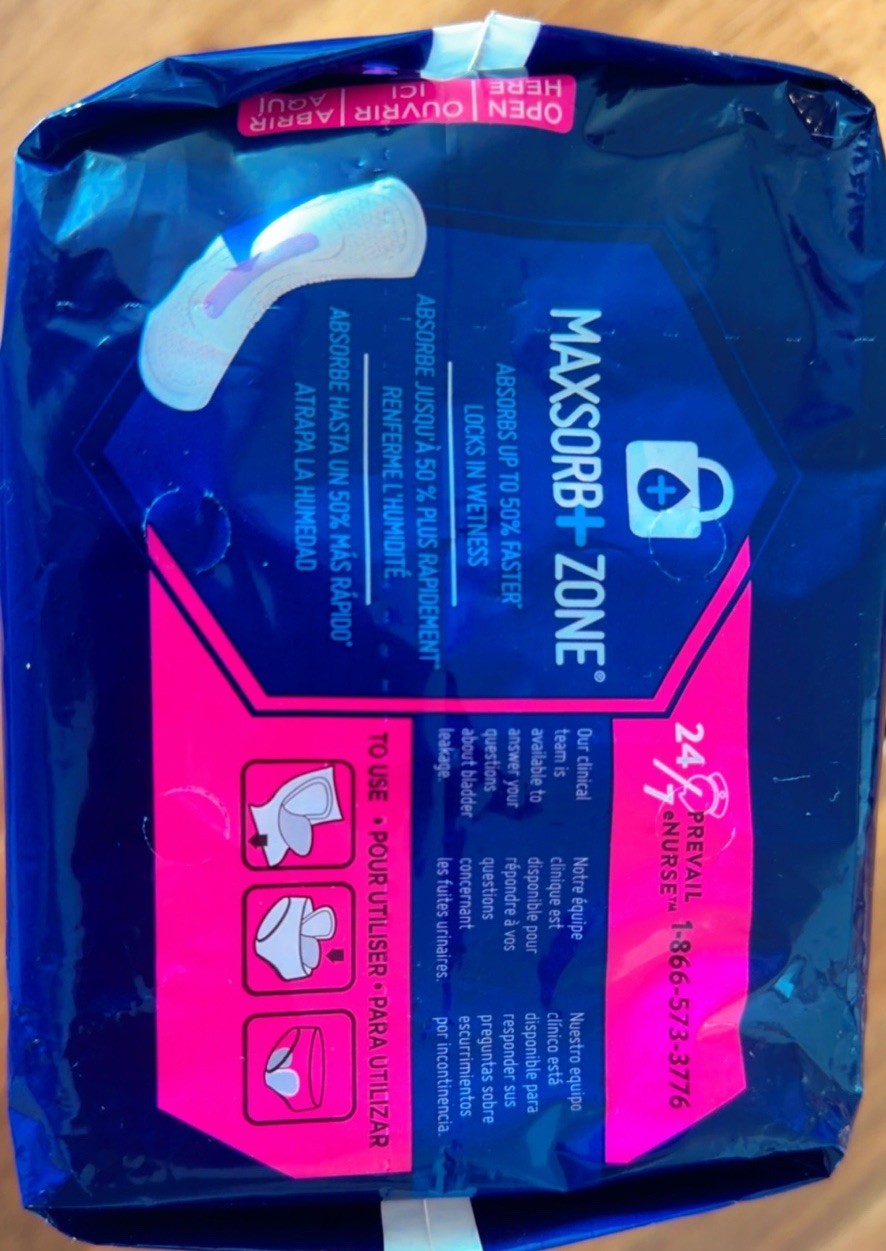 Prevail Daily Pads Moderate Absorbency Long Total Pads NEW (one Pack of 16)