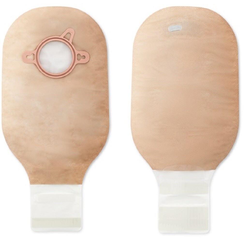 Hollister New Image 12in Two-Piece Drainable Ostomy Pouch Lock ‘n Roll Microseal