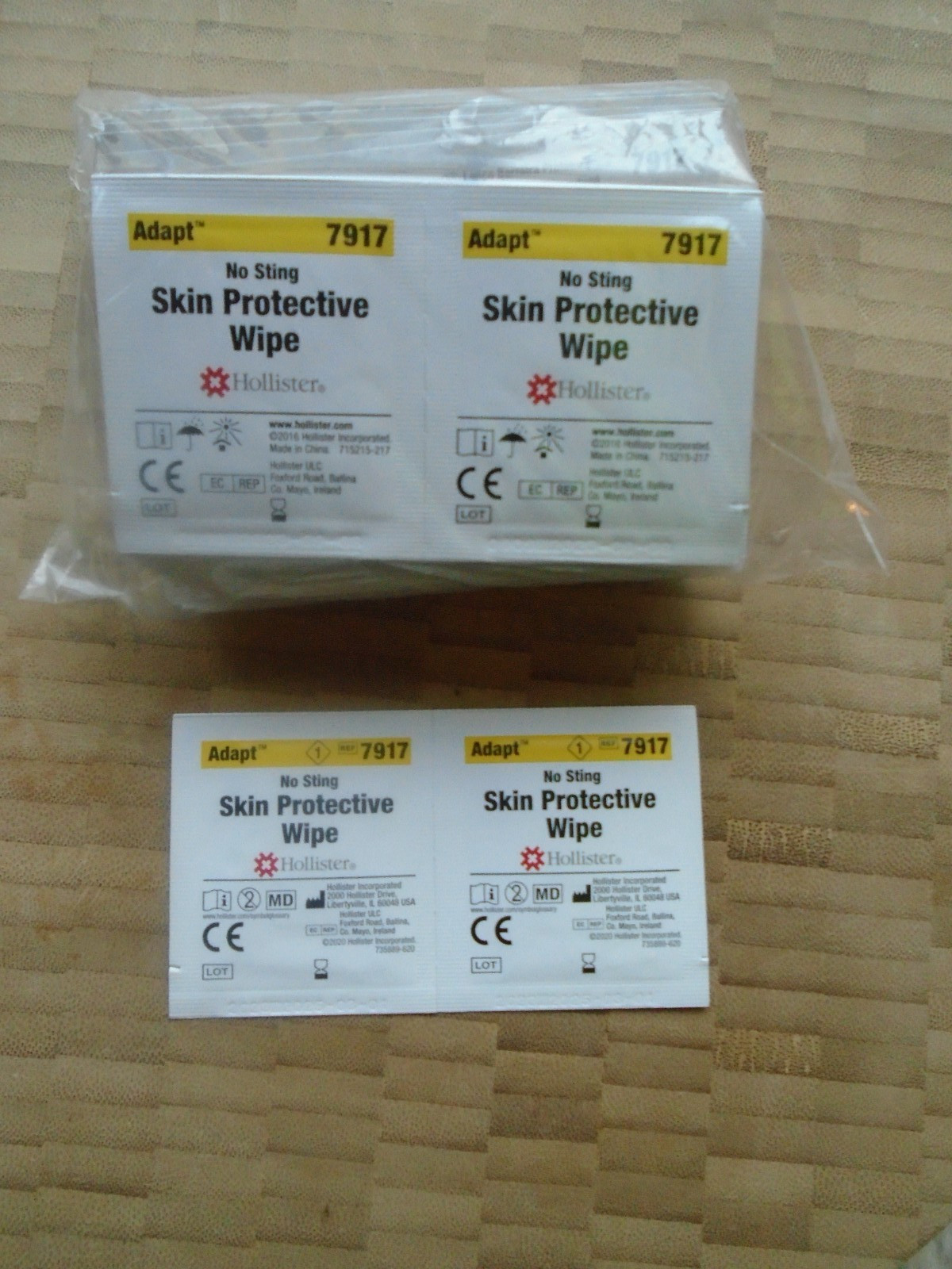 200 Hollister Adapt No Sting Skin Protective Wipes 7917 (100 – 2 packs)