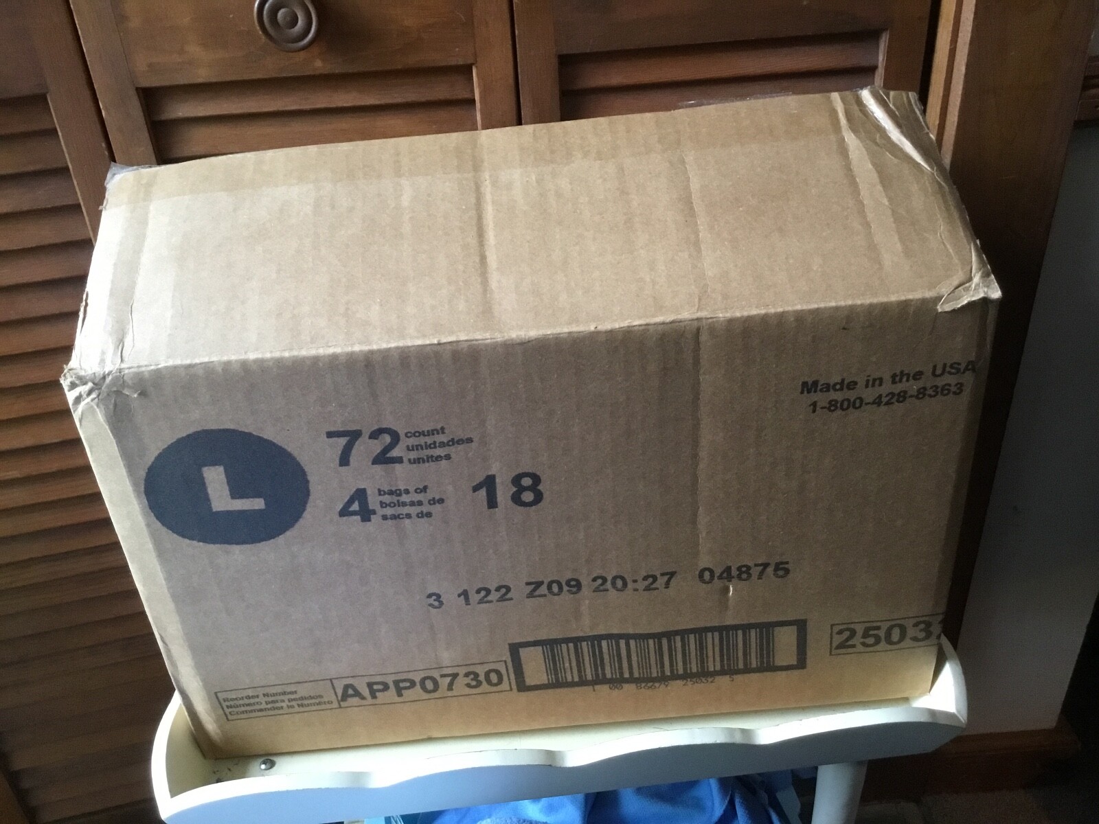 4 PACKAGES 18 each ATTENDS/DEPENDS L MENS WAIST 44″-54″ PERSONAL BRIEFS TOTAL 72