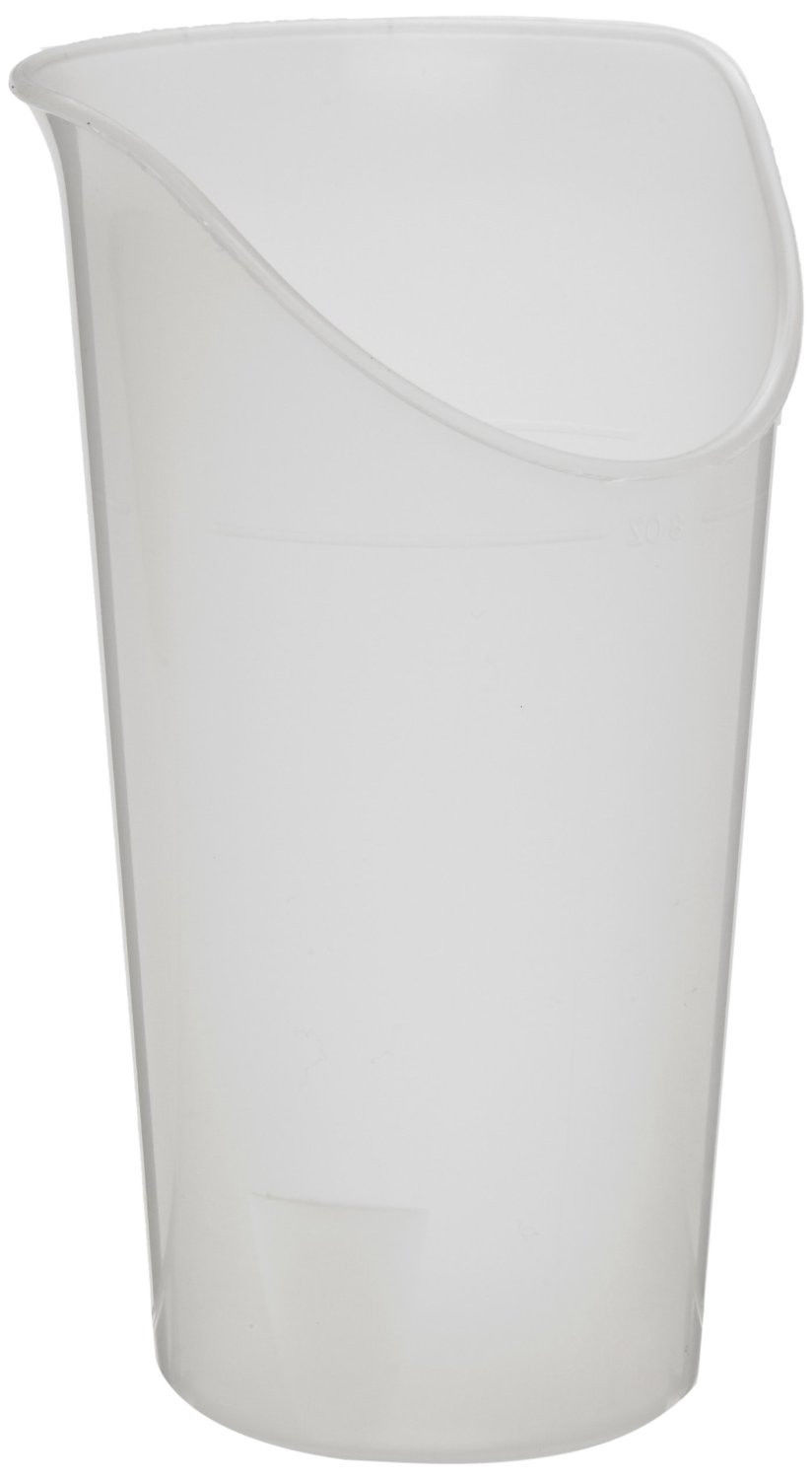 8 oz Clear NOSEY CUP Disabled Maddak Rehab Child Elderly Easy Swallow 745930014