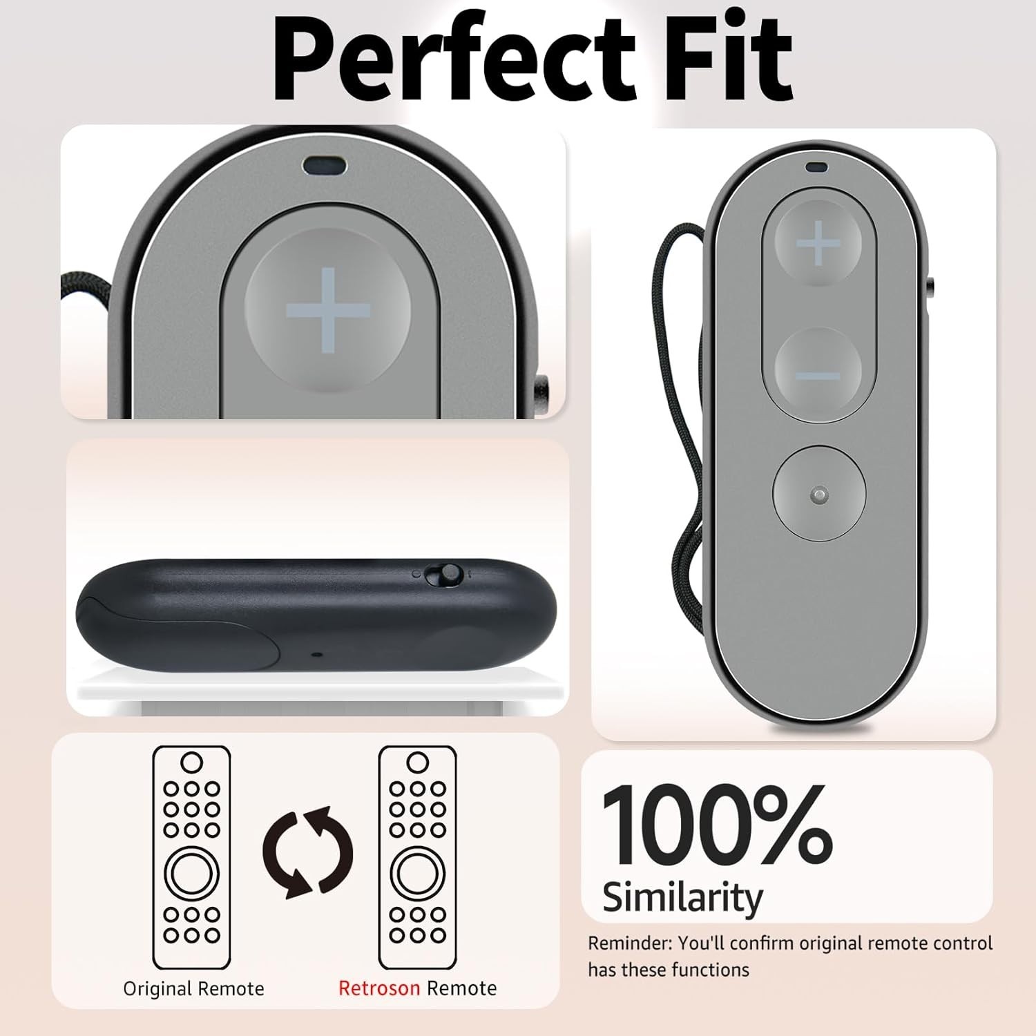 RETROSUN Replacement Remote Compatible w/ Phonak Paradise Marvel Hearing Aid