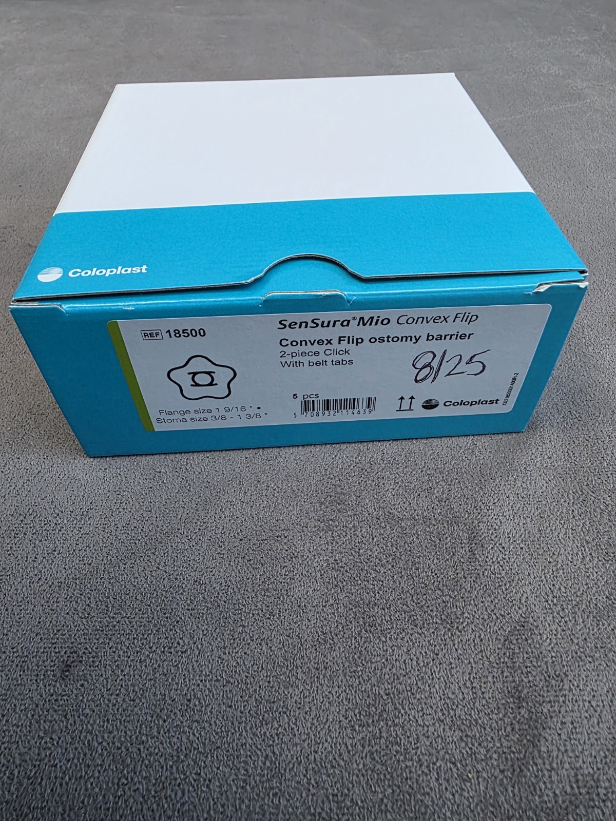 Coloplast SenSura Mio Convex Flip Ostomy Barrier 18500 Cut-to-Fit
