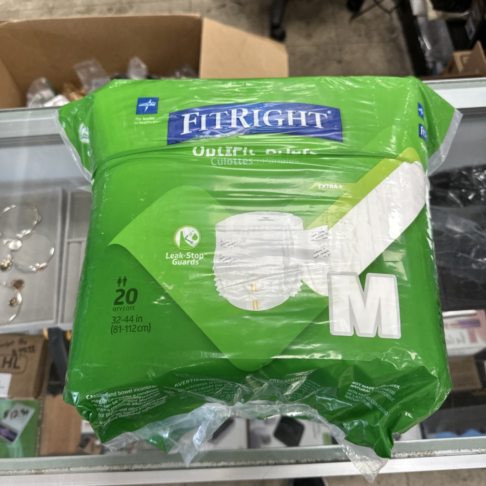 Medline FitRight Optifit Ultra Incontinence Briefs – Medium – 20 Count