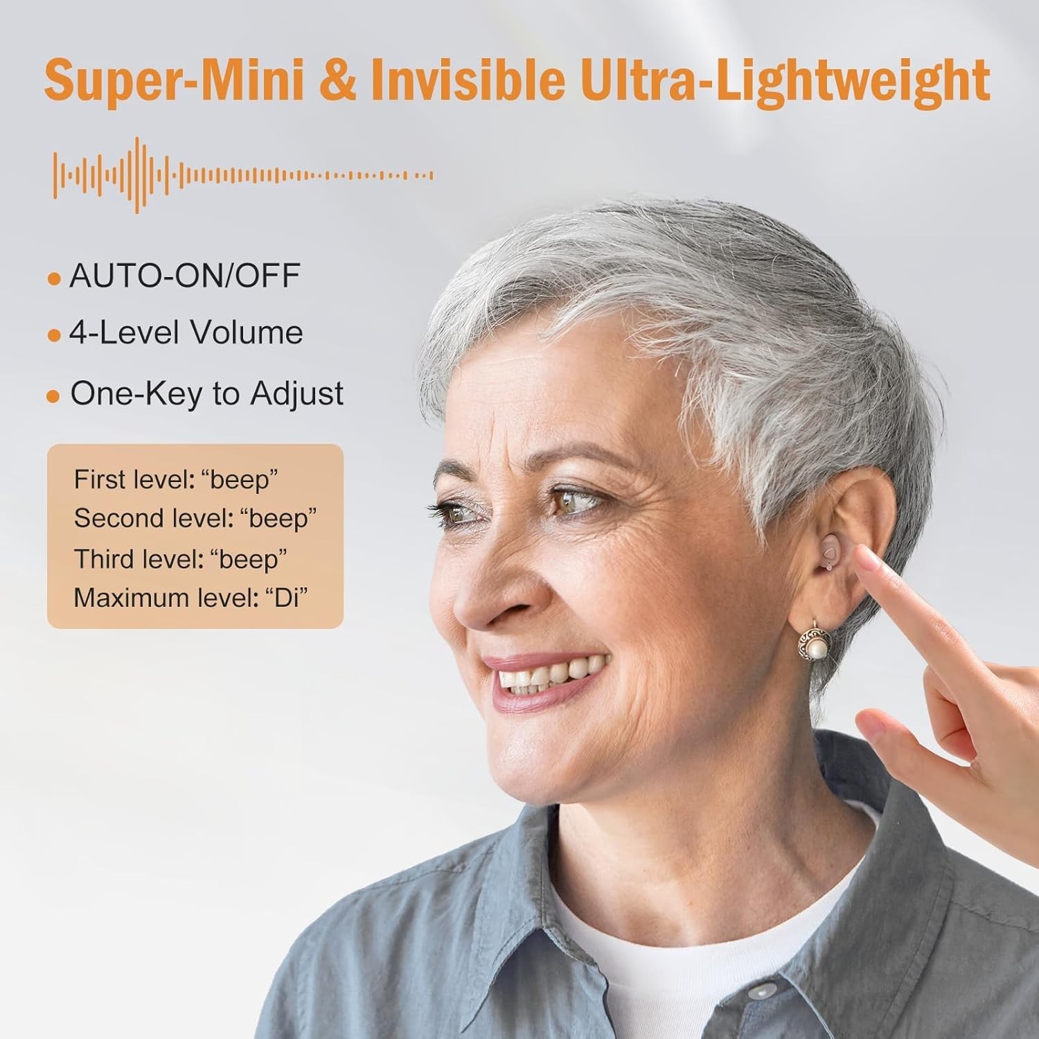 Rechargeable Hearing Aid for Seniors with 16-Channel Digital Chips Intelligen…