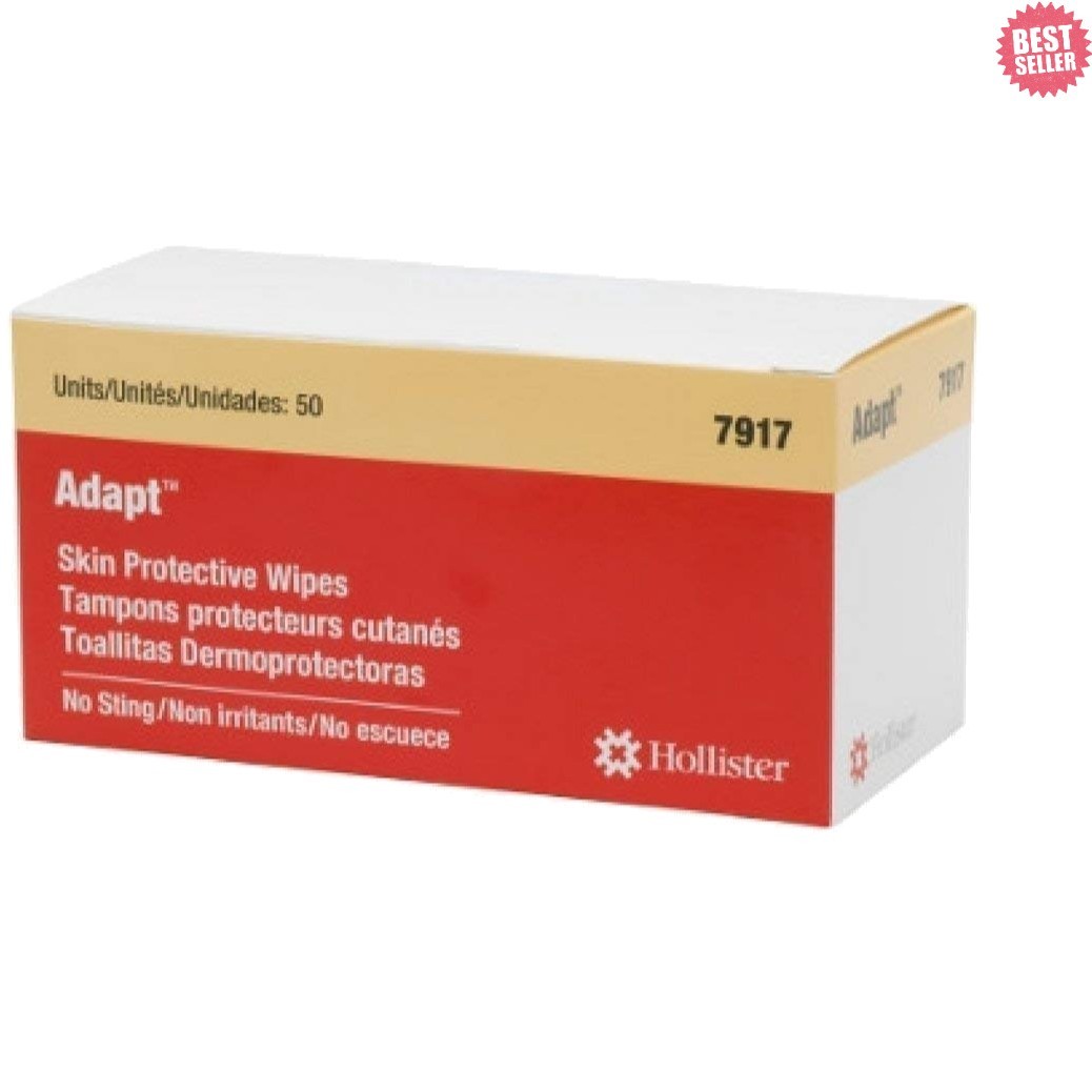 Comforting Skin Wipes for Adults – Individually Wrapped, Alcohol-Free, 50 Count