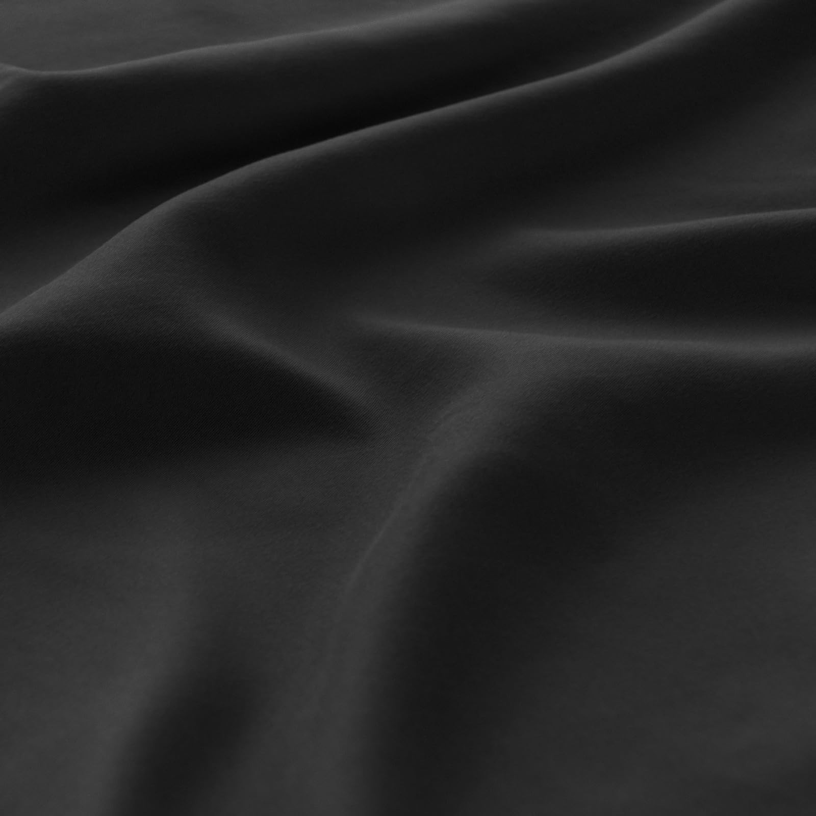 2 PCS Twin Fitted Sheets Deep Pocket 14 Inch Ultra Soft Breathable Bed Black