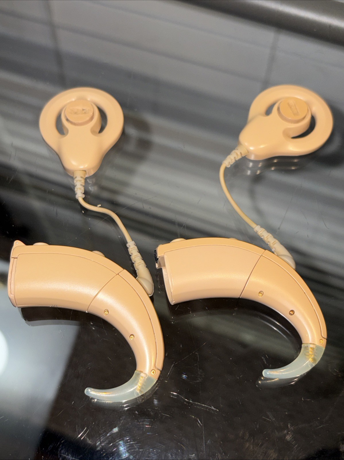 COCHLEAR NUCLEUS SOUND PROCESSORS (SET OF 2) – BEIGE -FOR PARTS/REPAIRS ONLY