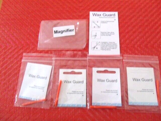 HEARING AMPLIFIER wax guards 4 packs (20 guards total) fit Brefonack cic aids