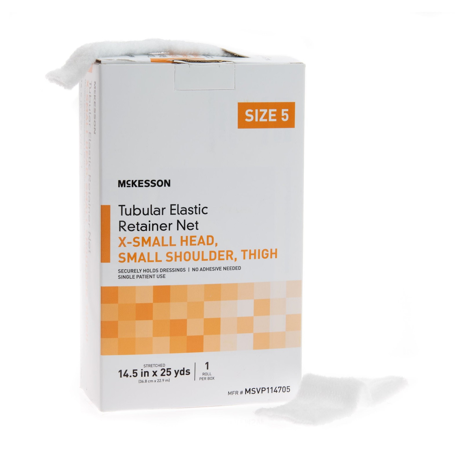 McKesson Elastic Net Retainer Dressing 14.5″ X 25 Yd Sz. 5 1 per Box