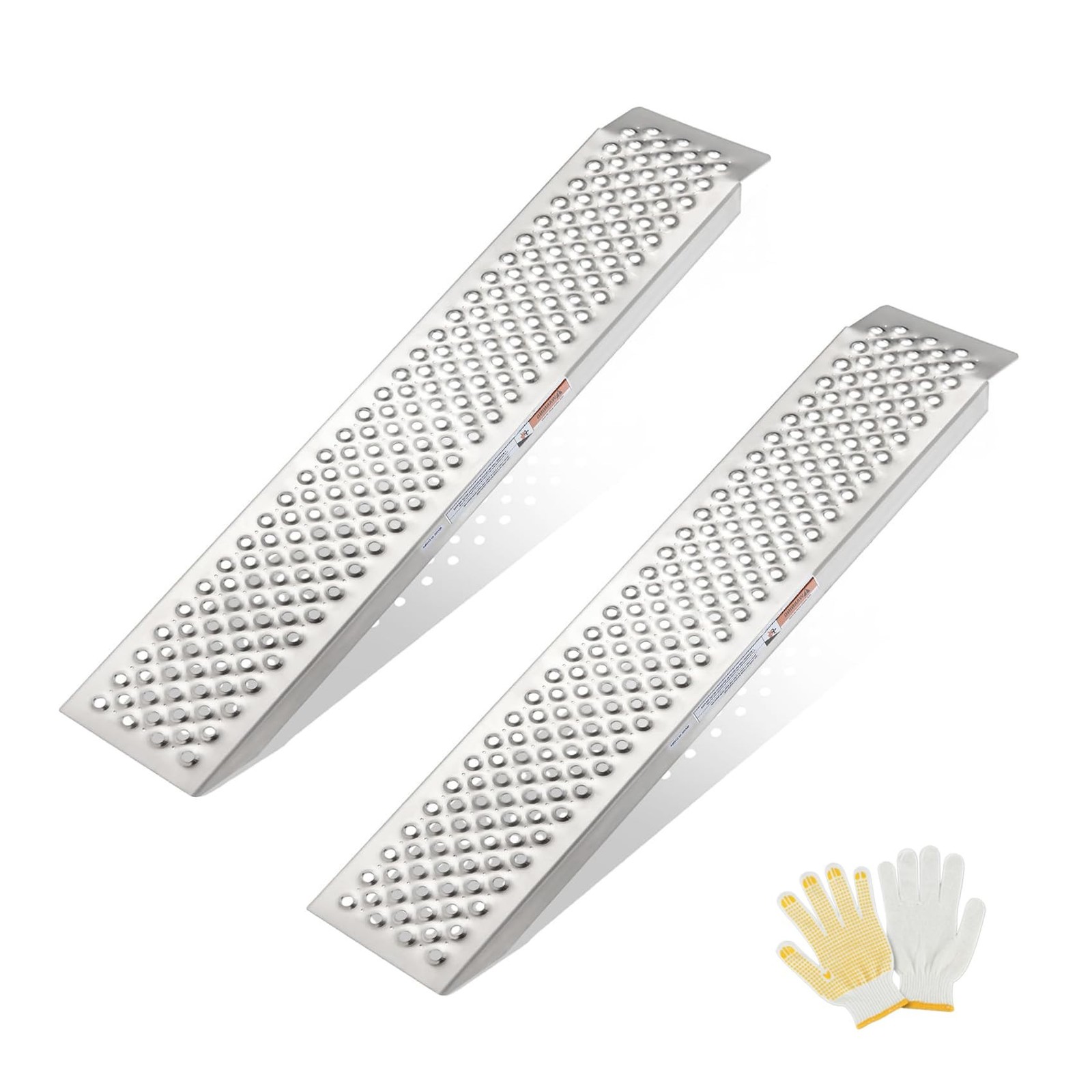 Aluminum Shed Ramps 47×8.5inch, gardhom 2PC Riding Mower Ramps 880lbs Capacit…