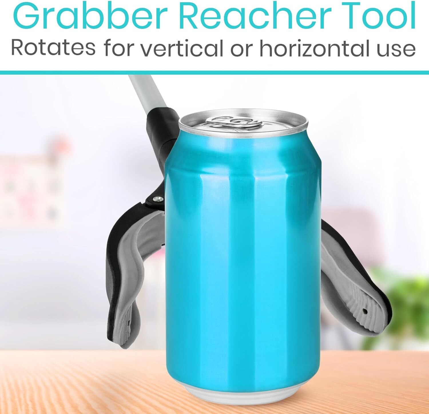 Vive 6 Foot Rotating Reacher Grabber Tool For Extended Reach And Mobility Aid