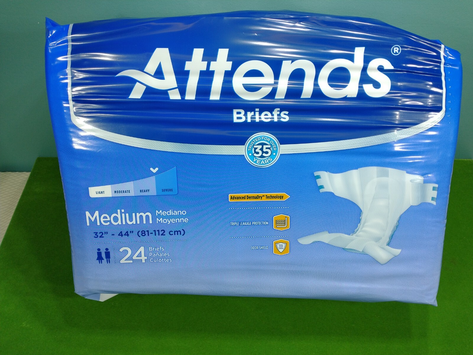 Attends Classic Adult Incontinence Brief Sz M Heavy Absorbency DDA20 24 Ct