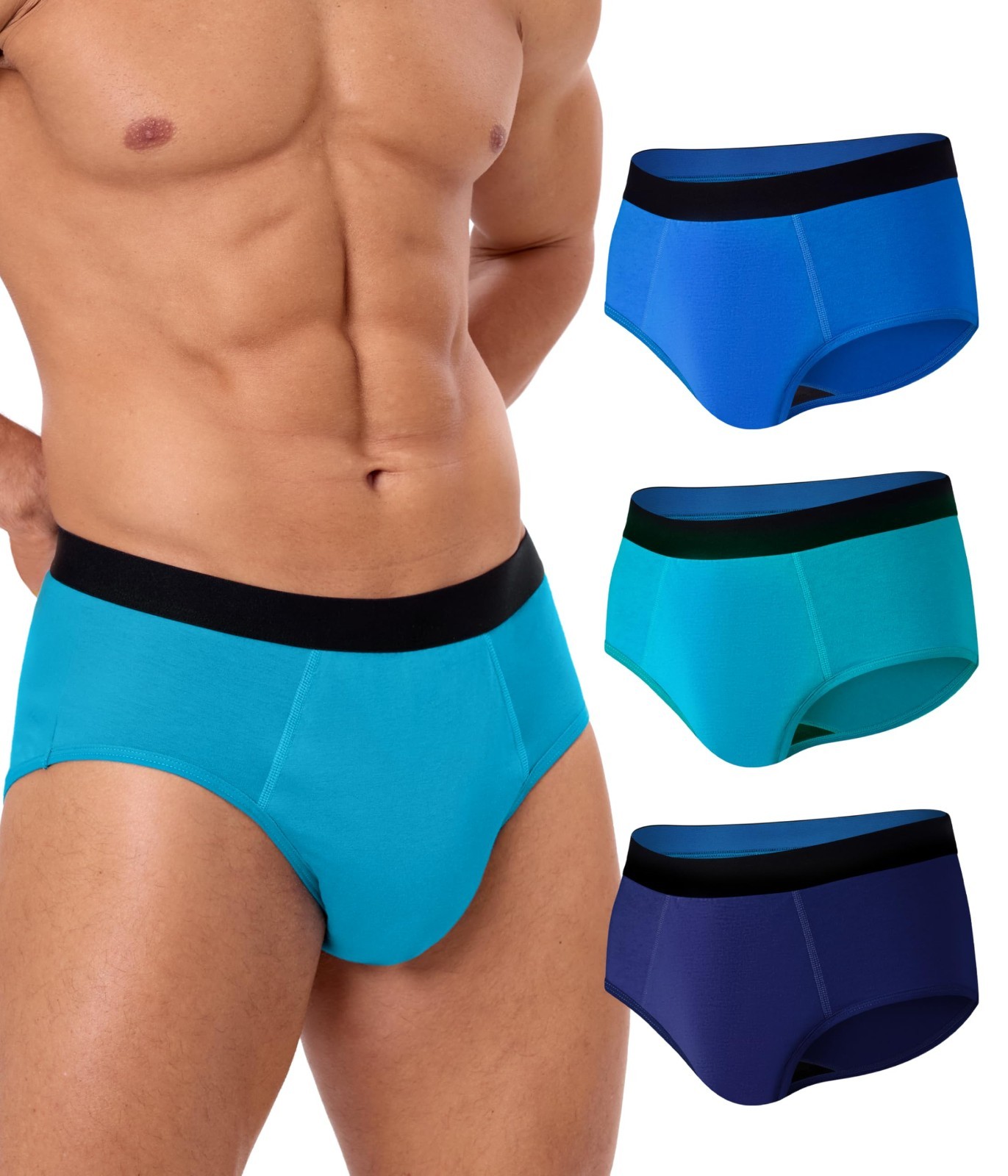 SUNCHIRI Incontinence Underwear Men 150ML Absorbent Washable Protective Leak M
