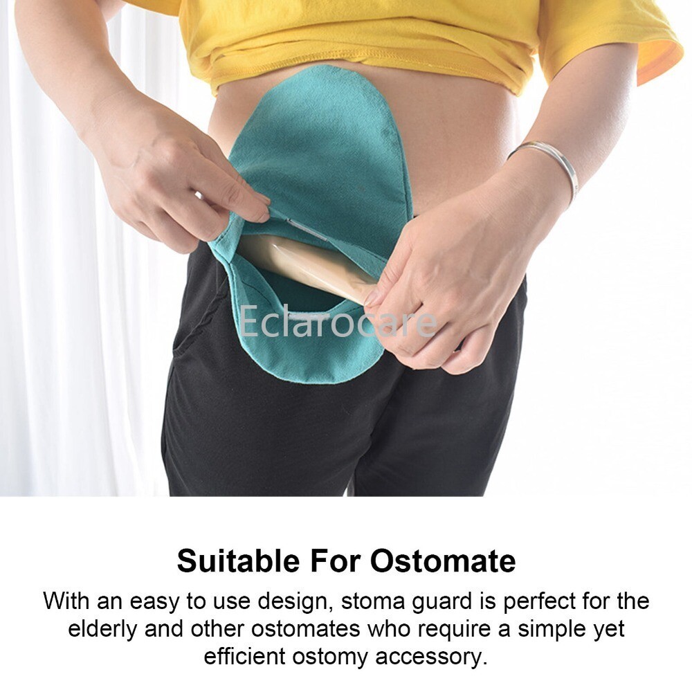 3x Ostomy Bag Covers Washable Ostomy Shower Cover Stretchy Stoma Coat Detachable
