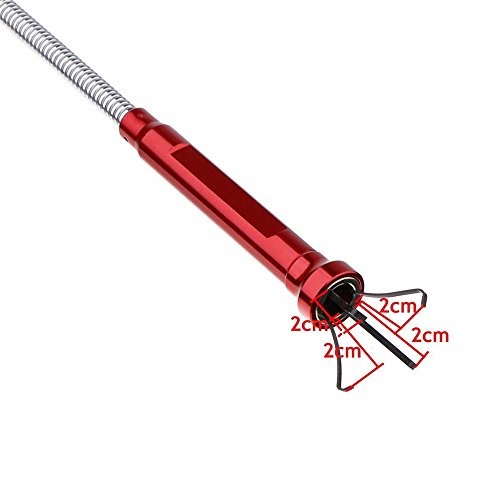 with Magnetic Bright LED Light,24.4in Long Magnetic Claw Grabber Pickup Tool