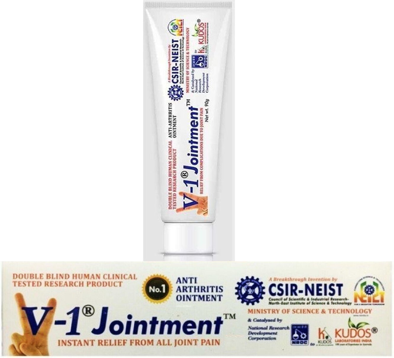 1X Kudos V1 Jointment tube for JOINT PAINS RELIEF