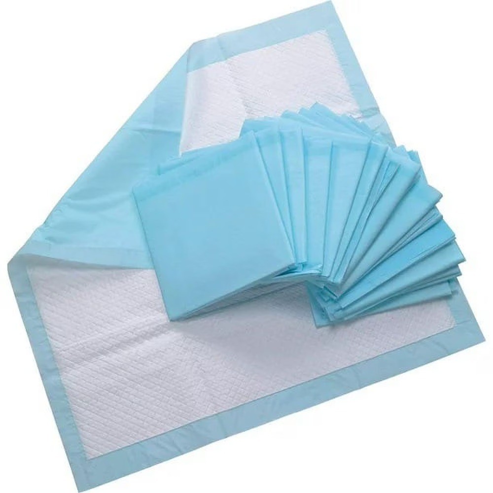 Disposable Underpads Chucks 23×36 Inch Large Blue Absorbent Bed Pads for Adults
