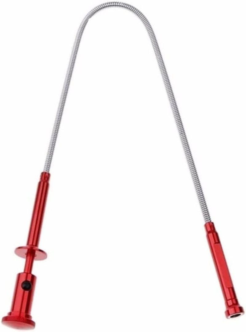 Claw Magnetic Pick-Up Tool 4 Claws with Bright LED Light Flexible Spring Magnet