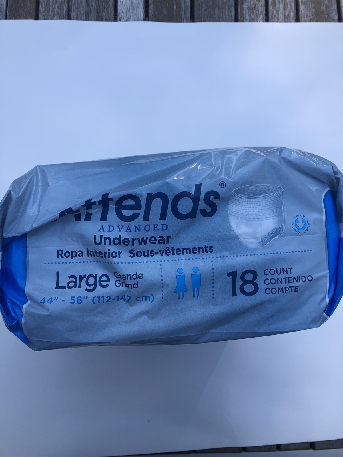 Attends Disposable Underwear Large APP0730 Heavy 18 Ct