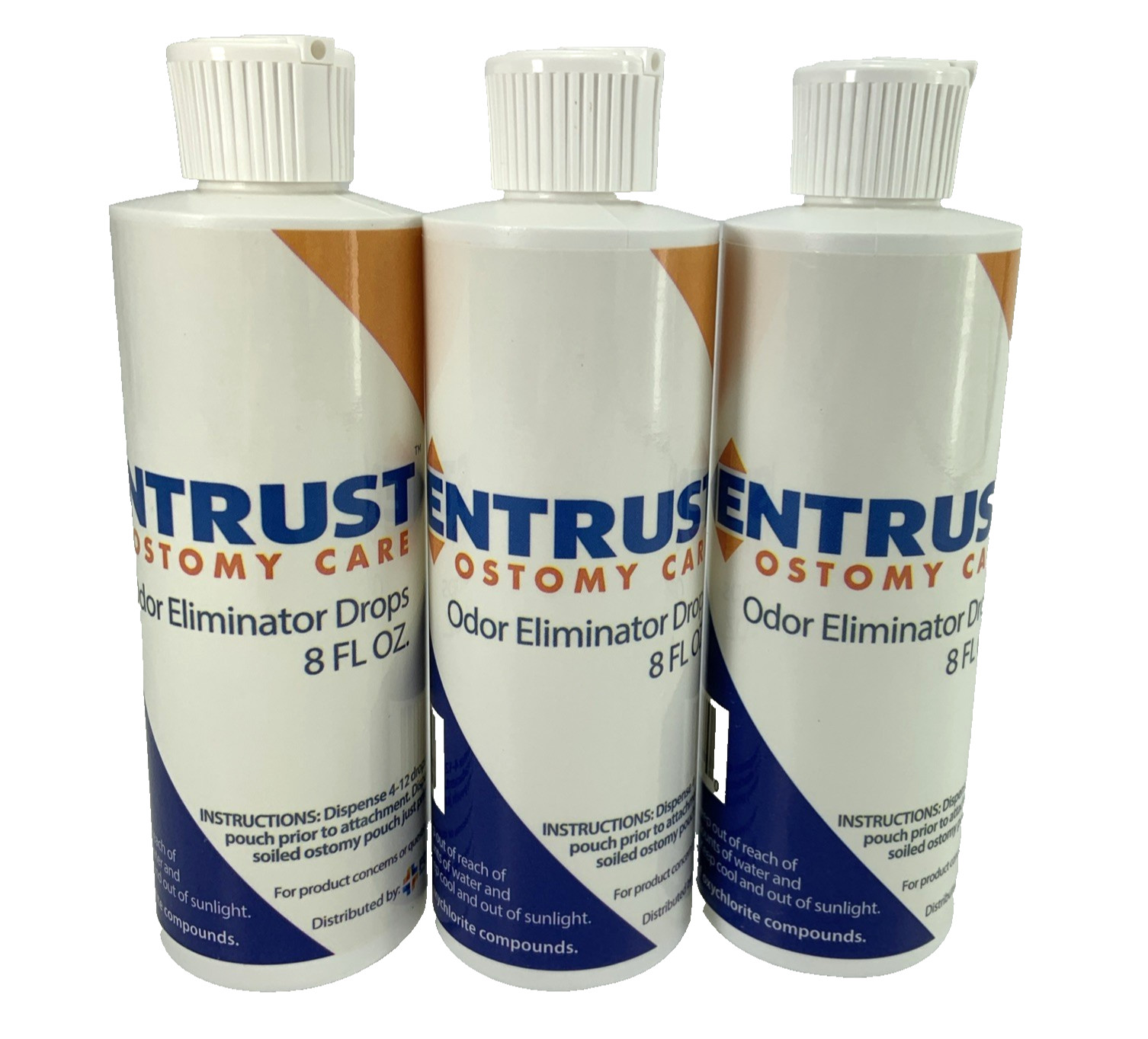 3 Bottles Entrust 6600 Lubricating Odor Eliminator 8 FL OZ ea Exp 2028-29