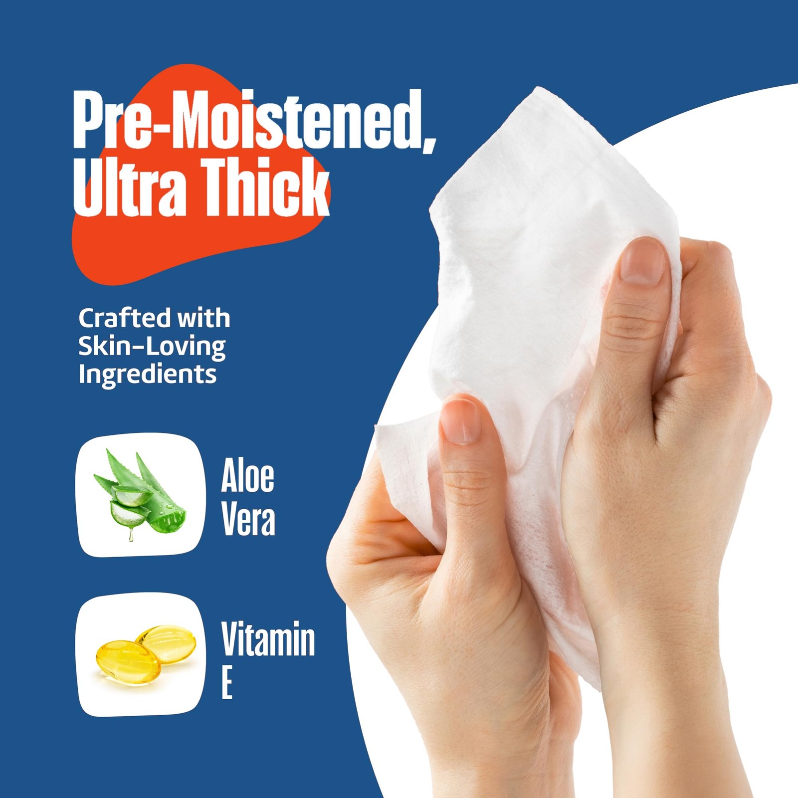 Adult Wipes for Elderly 4 Pack – Extra Large Extra Thick No-Rinse Bathing Wet…