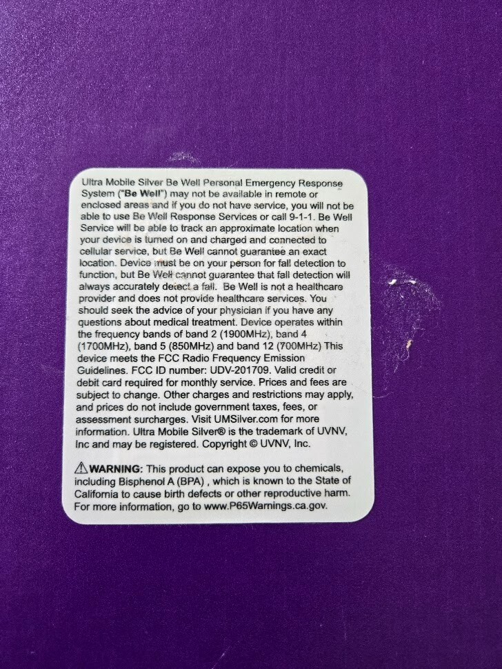Medical Alert Device – Mobile Defender Model 4 for Ultra Mobile Silver