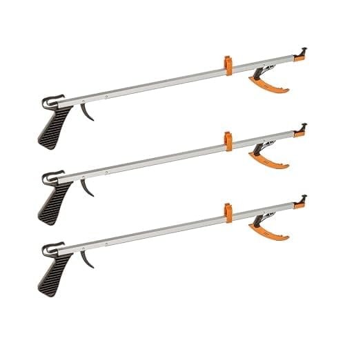 Cubii Health Reacher, Compact 15″ Ergonomic Reaching 15 Inch, 3 Pack, Silver