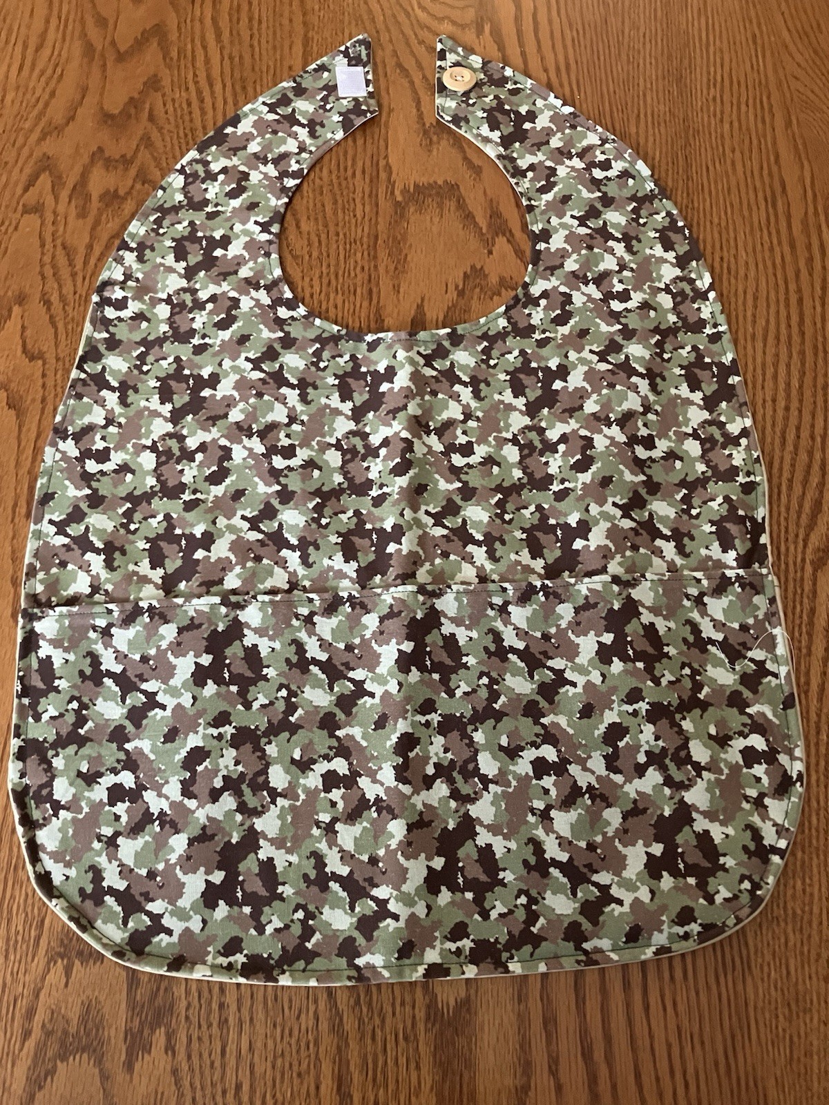 Adult Bib Clothing Protector with Pockets Handmade Elderly Handicapped Disabled