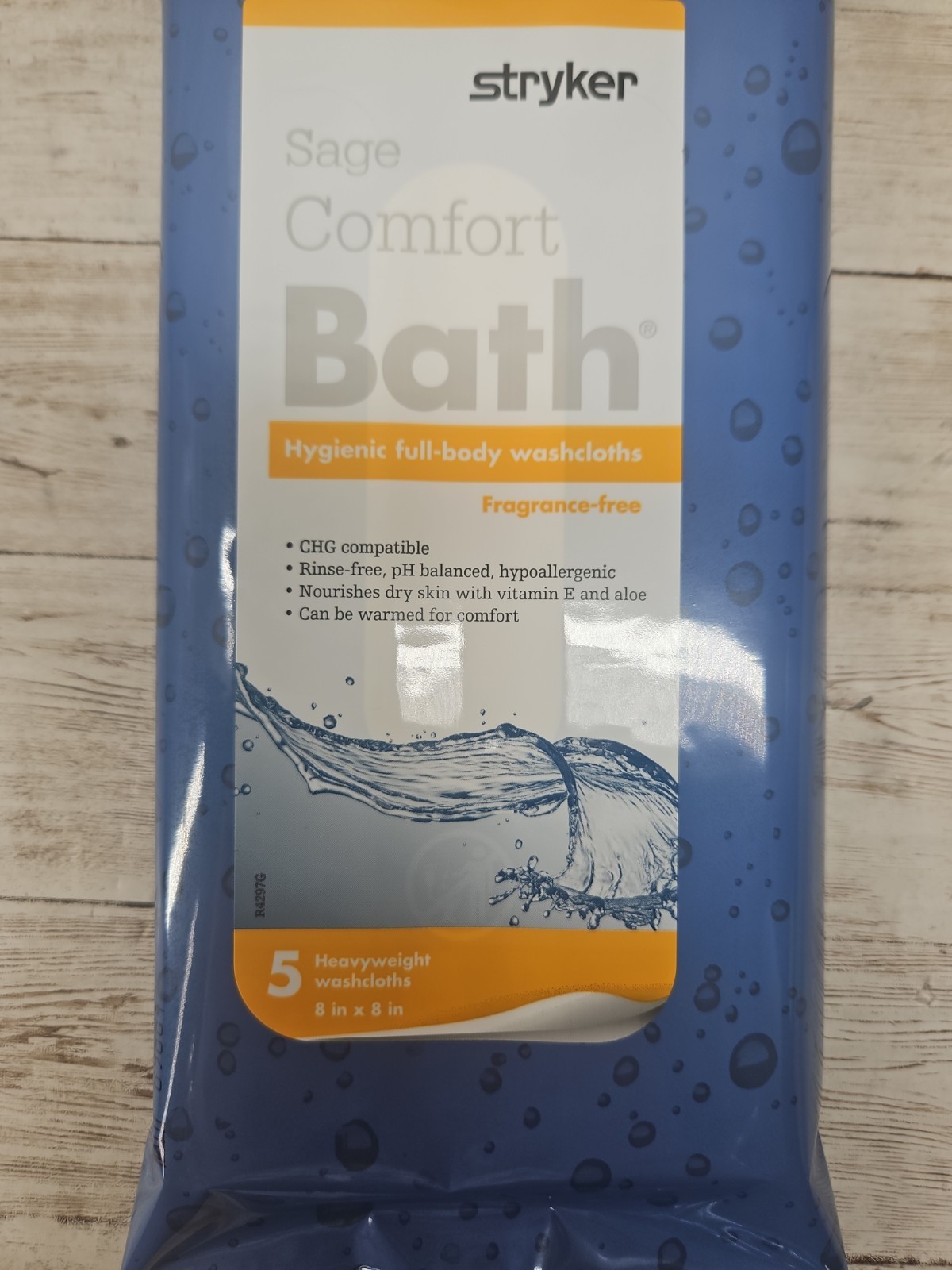 Stryker Sage Comfort Bath Full-Body Cleansing Washcloths, Heavyweight 48 packs-5
