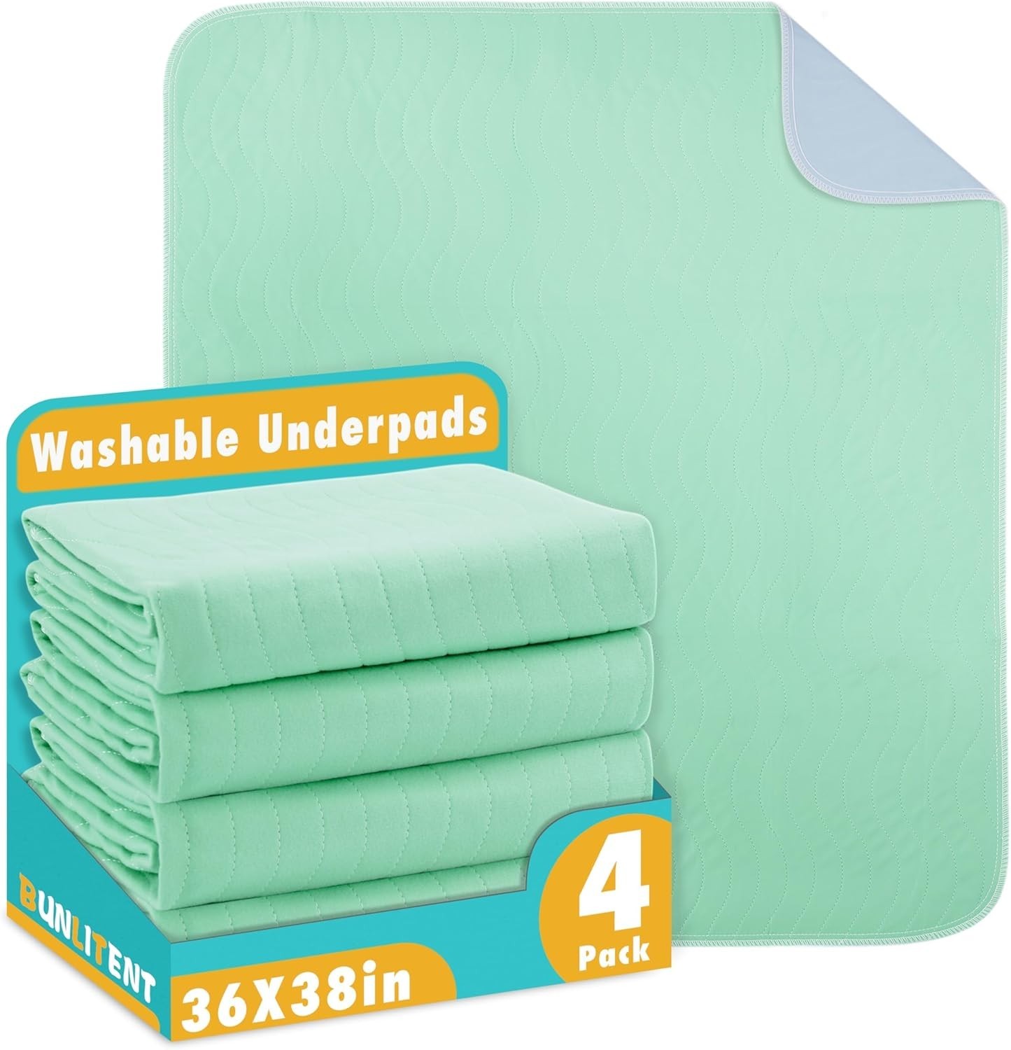 36″ x 38″ Washable Underpads – Heavy Absorbency for Versatile Protection