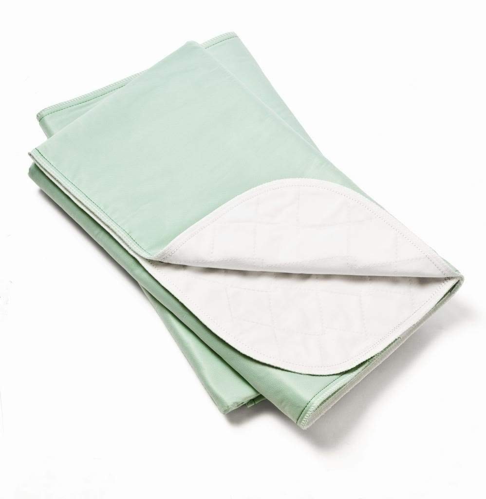2 Pack, 34×36 Green Washable Bed Pad Standard Reusable Underpad 